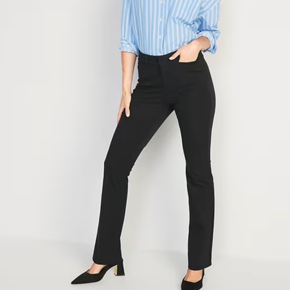 Charcoal Grey High-Waisted Pixie Flare Pants | 12 Regular - Picture 1 of 4